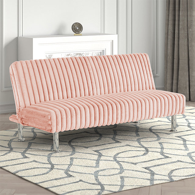 Hinwil Futon Sofa Bed Pink, Beige Grey, & Black - Furniture 4 Less Outlet (Salinas,CA)
