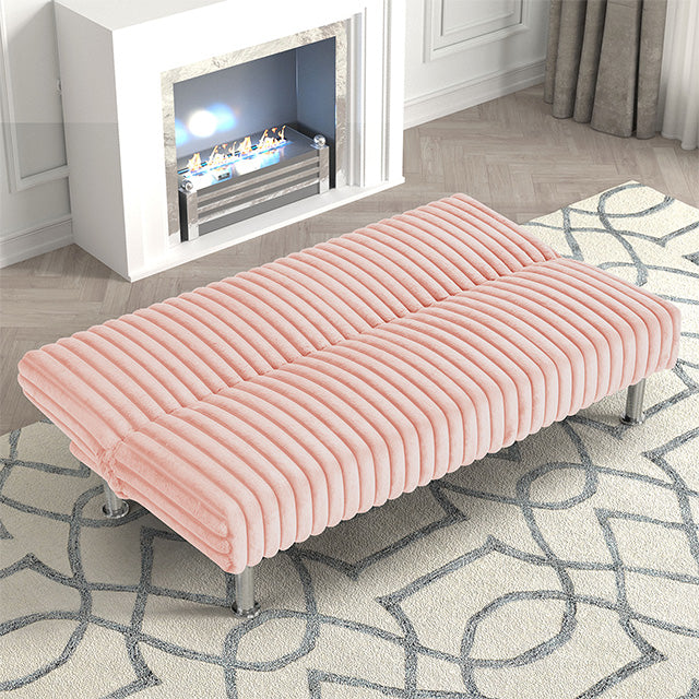 Hinwil Futon Sofa Bed Pink, Beige Grey, & Black - Furniture 4 Less Outlet (Salinas,CA)