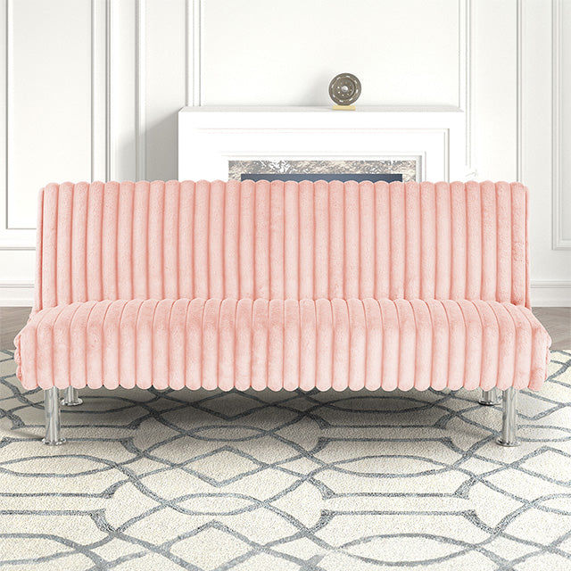 Hinwil Futon Sofa Bed Pink, Beige Grey, & Black - Furniture 4 Less Outlet (Salinas,CA)