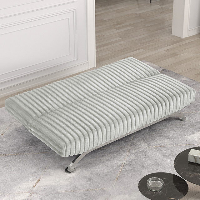 Villeneuve Futon Sofa Bed Black, Pink, & Grey - Furniture 4 Less Outlet (Salinas,CA)