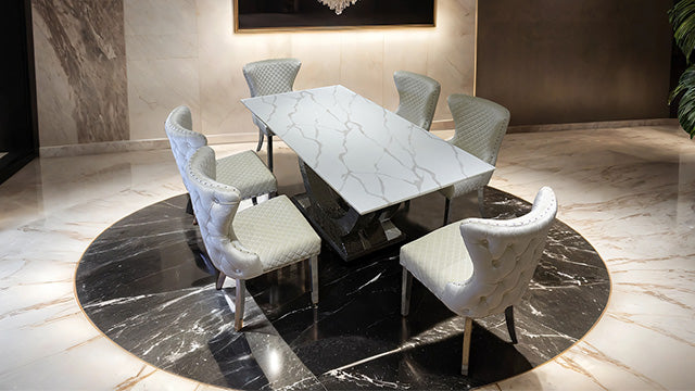 Portanova 7 Pc Dining Table Set - Furniture 4 Less Outlet (Salinas,CA)