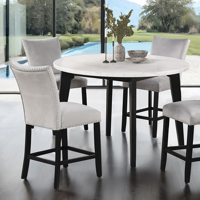 Sabro 5 Pc Dining Table Set Black - Furniture 4 Less Outlet (Salinas,CA)