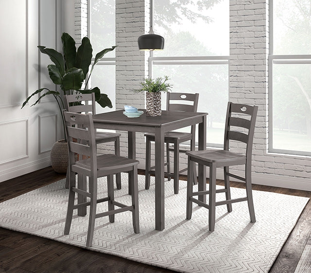 Lubbock 5 Pc. Counter Ht. Table Set - Furniture 4 Less Outlet (Salinas,CA)