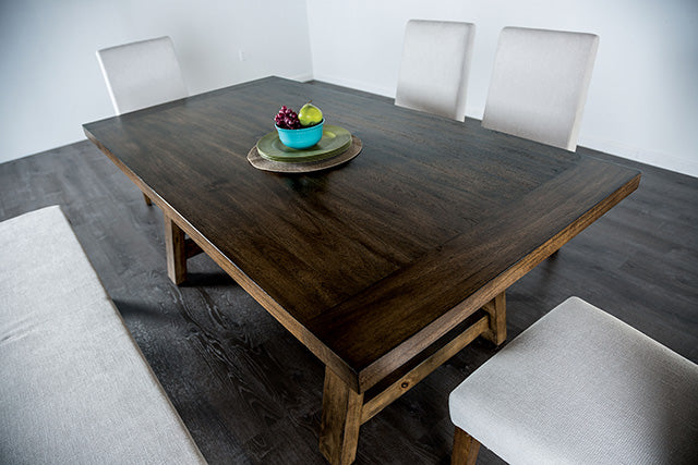 Losone Dining Table Set with Bench Rustic - Furniture 4 Less Outlet (Salinas,CA)