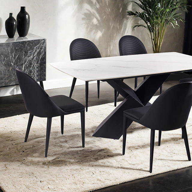 Lenvik 7 Pc Dining Table Set White - Furniture 4 Less Outlet (Salinas,CA)