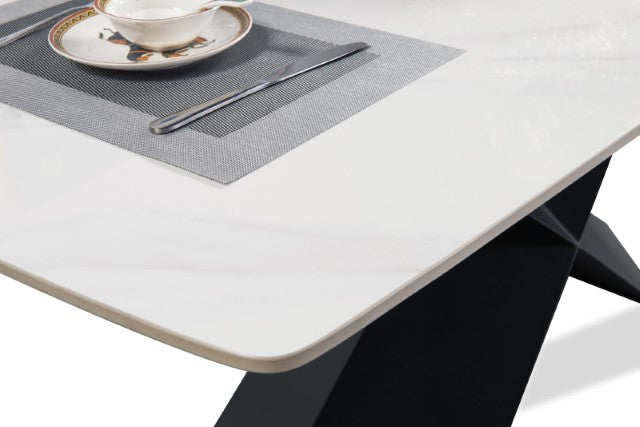Lenvik 7 Pc Dining Table Set White - Furniture 4 Less Outlet (Salinas,CA)