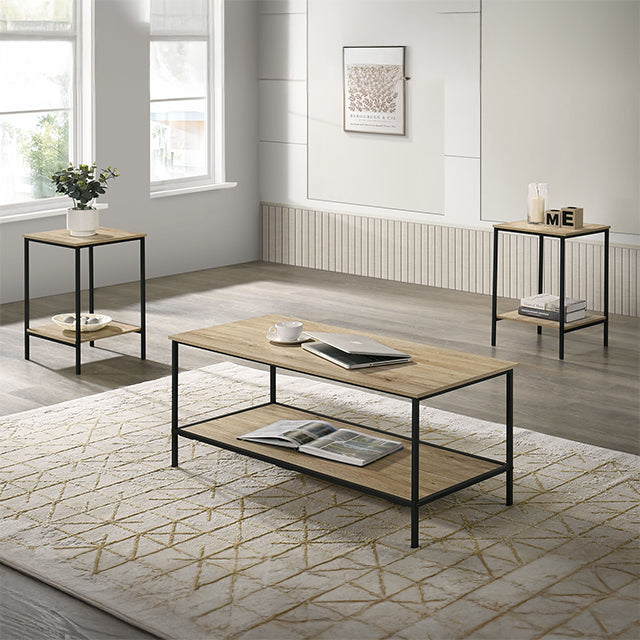 Pallas 3 Pc. Table Set Natural - Furniture 4 Less Outlet (Salinas,CA)