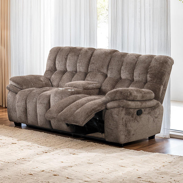 Hieronymus Manual Loveseat Brown - Furniture 4 Less Outlet (Salinas,CA)