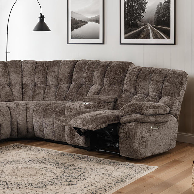 Hieronymus Power Sectional Brown - Furniture 4 Less Outlet (Salinas,CA)