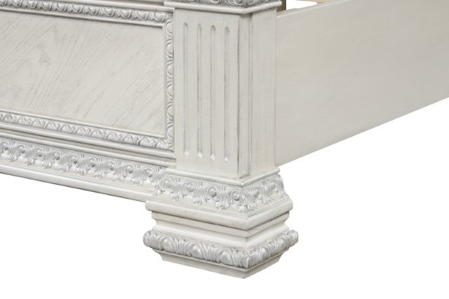 Promenade E.King & Queen Bed Brown & White - Furniture 4 Less Outlet (Salinas,CA)