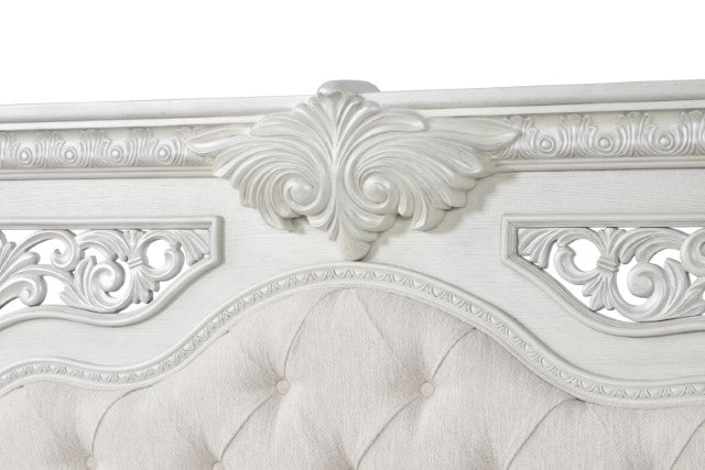 Promenade E.King & Queen Bed Brown & White - Furniture 4 Less Outlet (Salinas,CA)
