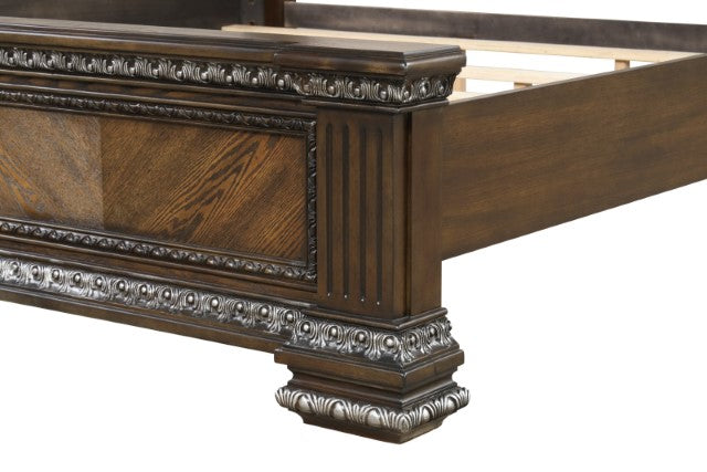 Promenade Bed Dark Brown & White - Furniture 4 Less Outlet (Salinas,CA)