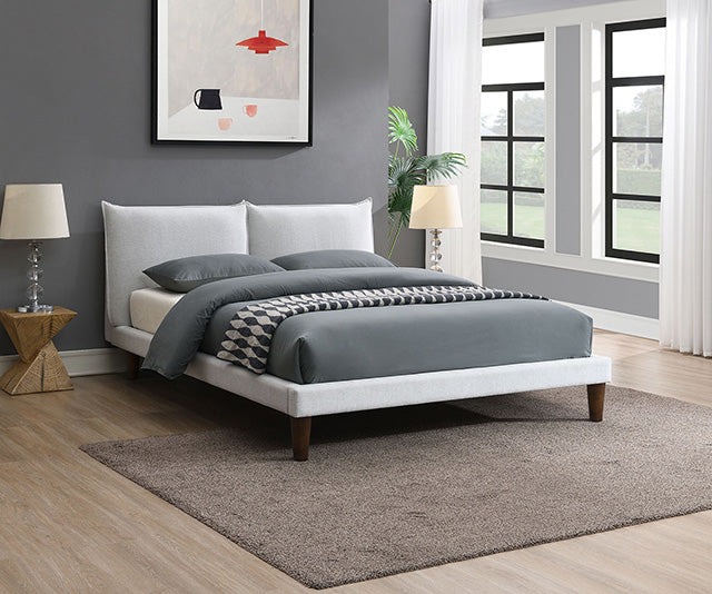 Verwood E.King, Full, & Queen Bed Gray & Light Gray - Furniture 4 Less Outlet (Salinas,CA)