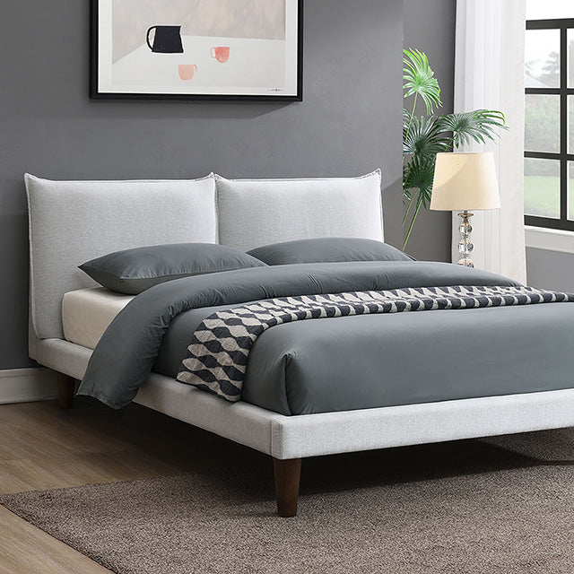 Verwood E.King, Full, & Queen Bed Gray & Light Gray - Furniture 4 Less Outlet (Salinas,CA)
