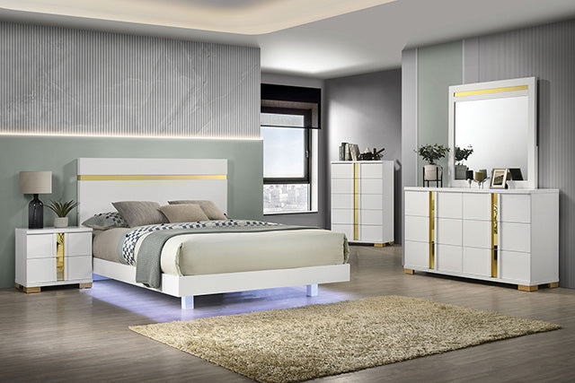 Lillestrom E.King, Queen, Full, & Full Bed Black & White - Furniture 4 Less Outlet (Salinas,CA)