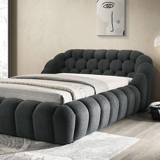 Newquay Bed Black, White, & Gray - Furniture 4 Less Outlet (Salinas,CA)