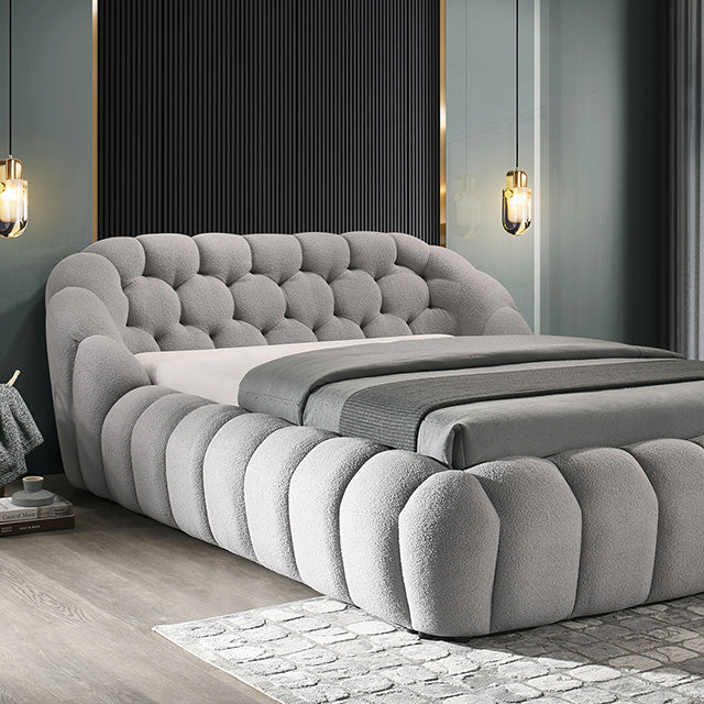 Newquay Bed Black, White, & Gray - Furniture 4 Less Outlet (Salinas,CA)