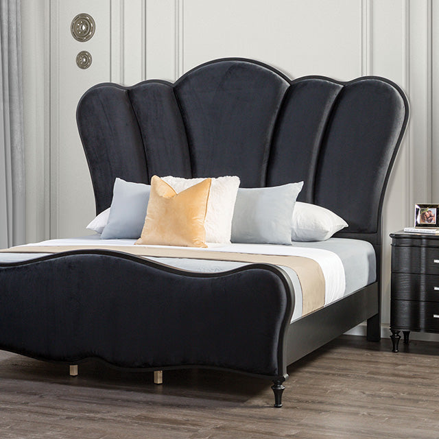 Melodi Parc Bed Black & Silver - Furniture 4 Less Outlet (Salinas,CA)