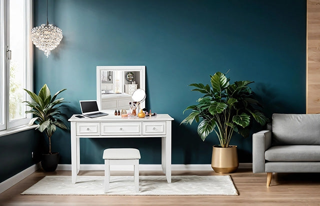 Naucalpan Vanity w/ Stool - Furniture 4 Less Outlet (Salinas,CA)
