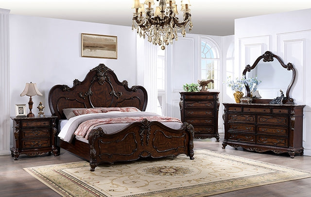 Roselli Bed Chrome & White - Furniture 4 Less Outlet (Salinas,CA)