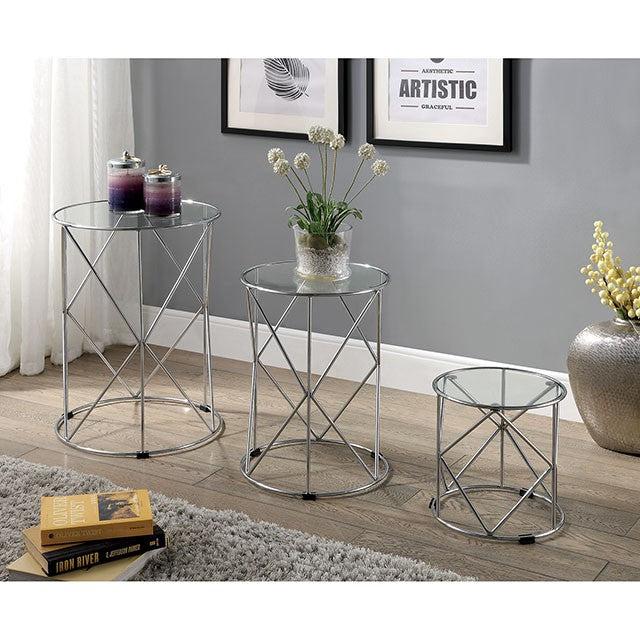 Madyson 3 Pc. Nesting Table - Furniture 4 Less Outlet (Salinas,CA)