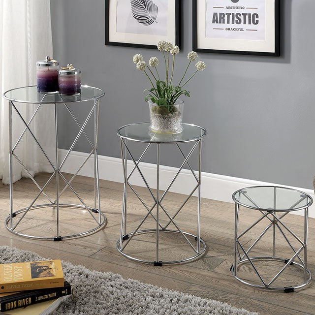 Madyson 3 Pc. Nesting Table - Furniture 4 Less Outlet (Salinas,CA)