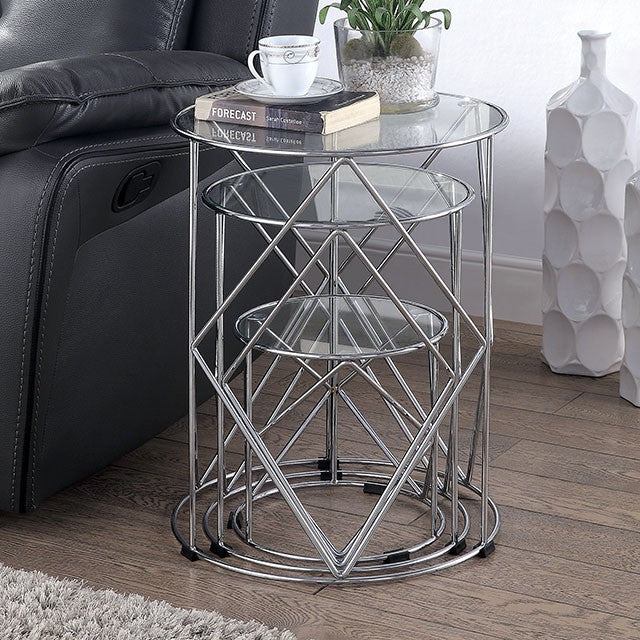 Madyson 3 Pc. Nesting Table - Furniture 4 Less Outlet (Salinas,CA)