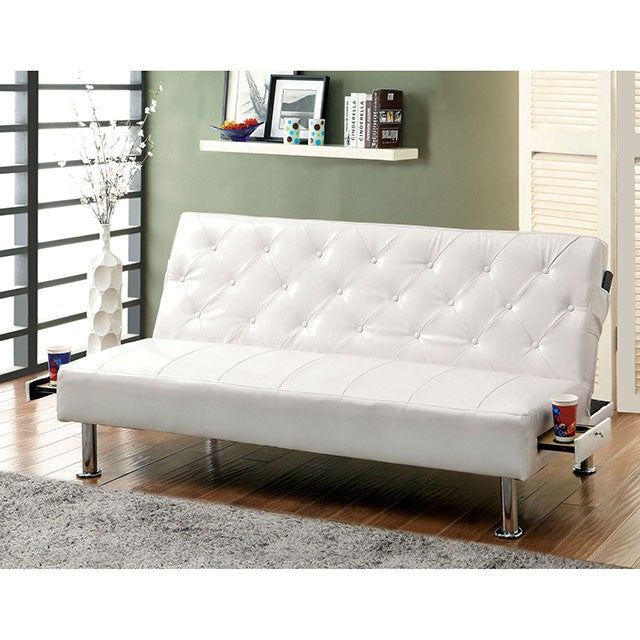 Farel Futon Sofa Red & White - Furniture 4 Less Outlet (Salinas,CA)