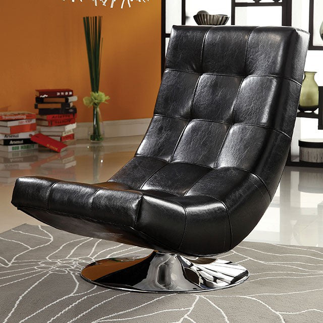 Trinidad Accent Chair Black & Grey - Furniture 4 Less Outlet (Salinas,CA)
