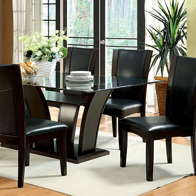 Manhattan 7 Pc Dining Table Set Cherry - Furniture 4 Less Outlet (Salinas,CA)