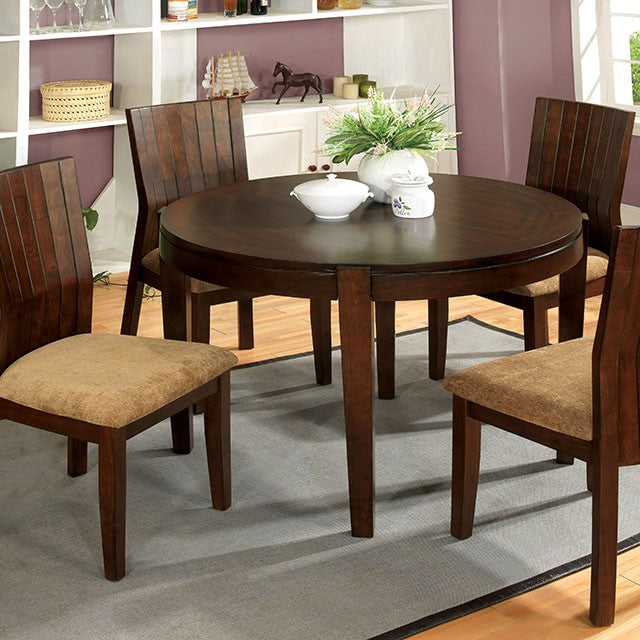 Ottawa Round Dining Table Brown - Furniture 4 Less Outlet (Salinas,CA)