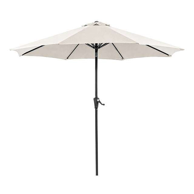 Tano 9' Outdoor Umbrella + 21" Round Base - Furniture 4 Less Outlet (Salinas,CA)