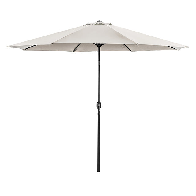 Mora 11' Outdoor Umbrella + 21" Round Base - Furniture 4 Less Outlet (Salinas,CA)
