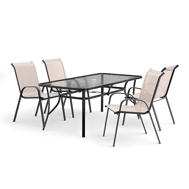 Pierro 5 Pc. Outdoor Dining Set - Furniture 4 Less Outlet (Salinas,CA)