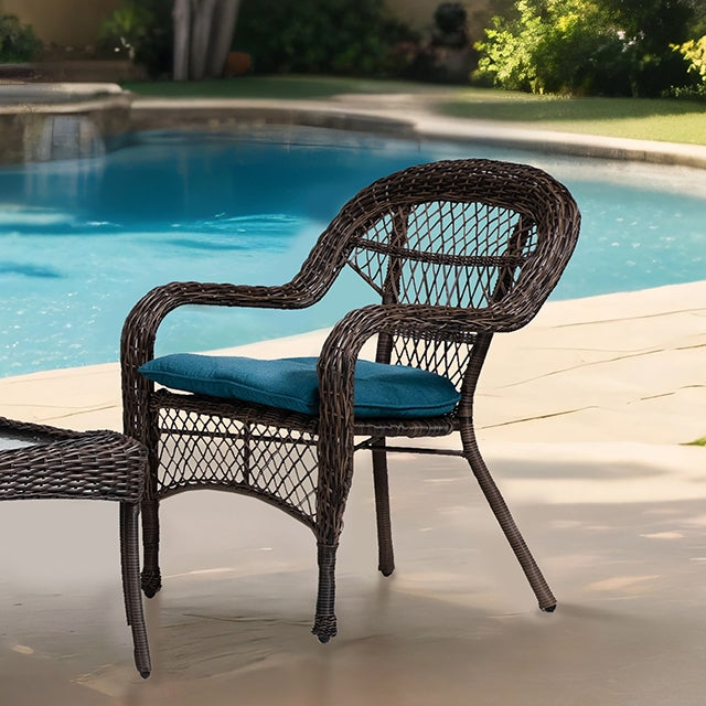 Oliveri Wicker Stacking Chair - 2Pc/Stack - Furniture 4 Less Outlet (Salinas,CA)