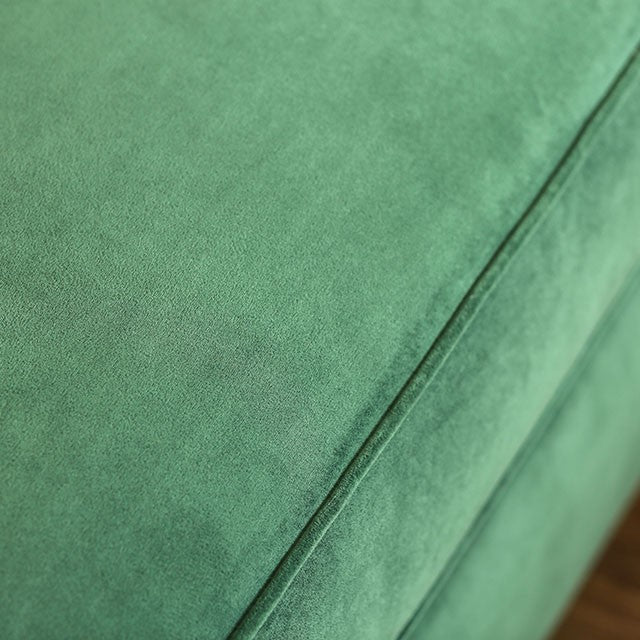 VERDANTE Emerald Green/Gold Sofa - Furniture 4 Less Outlet (Salinas,CA)