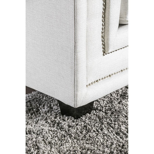 Ilse Off-White/Blue Sofa - Furniture 4 Less Outlet (Salinas,CA)