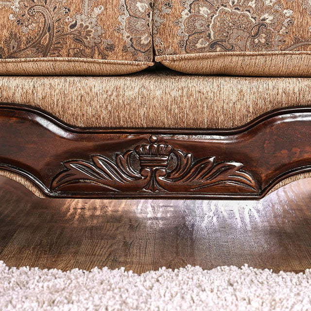 NICANOR Tan/Gold Sofa - Furniture 4 Less Outlet (Salinas,CA)