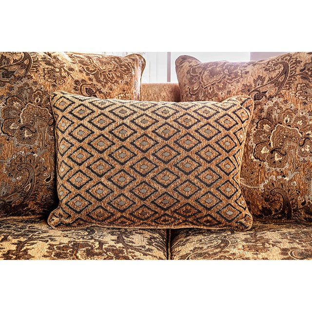 NICANOR Tan/Gold Sofa - Furniture 4 Less Outlet (Salinas,CA)