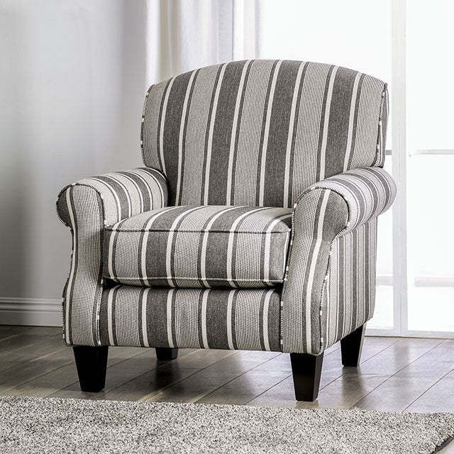 Ames Striped Chair - Furniture 4 Less Outlet (Salinas,CA)